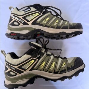Salomon Athletic Shoes - Green and Yellow